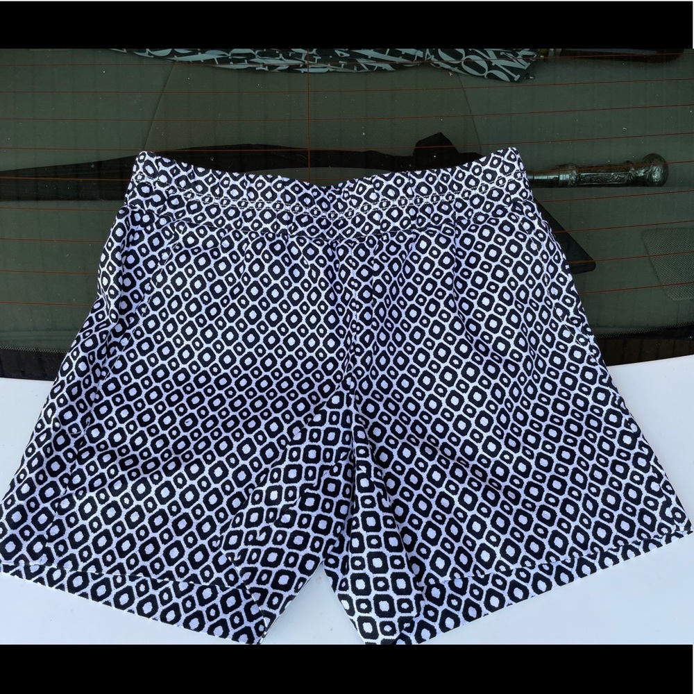 J Crew black and white shorts size 2